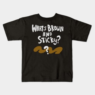 A Sticky Shirt (Front and Back) Kids T-Shirt